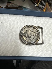 Vintage Buffalo Five Cents Belt Buckle