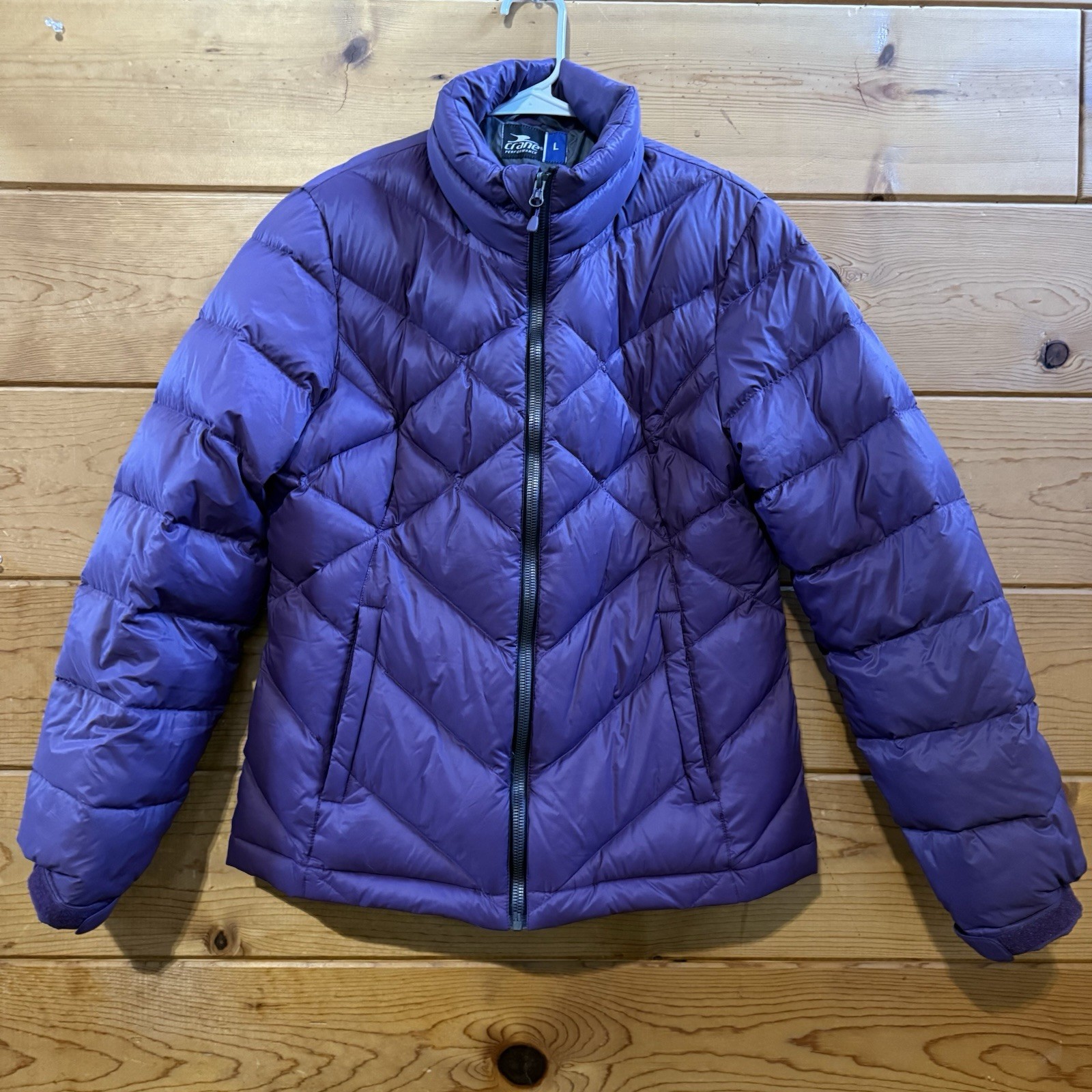 Crane Performance Purple Down/feather Puffer Jack… - image 1