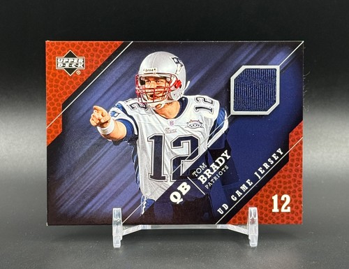 2005 Upper Deck #GJ-TB TOM BRADY Game Used Jersey Card New England Patriots