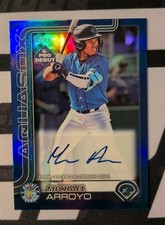 2025 Topps Pro Debut #PD-78 Michael Arroyo /150 Blue Foil Auto