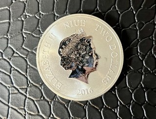 2016 Niue $2 Year of the Monkey Lunar Calendar .999 1 oz Silver Coin