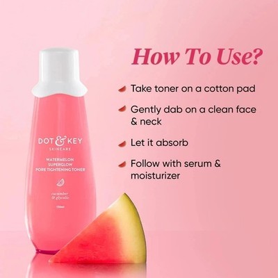 Dot & Key Watermelon SuperGlow Pore Tightening Toner, 150 ml