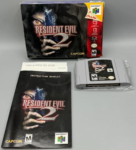 Resident Evil 2 Nintendo 64 N64 CIB Complete W/ Manual & Inserts Authentic
