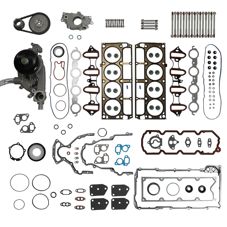 Cadena de distribución de bomba de agua de aceite pernos de junta para Chevy GMC Buick Cadillac 4,8 l 5,3 l Foto 2 de 4