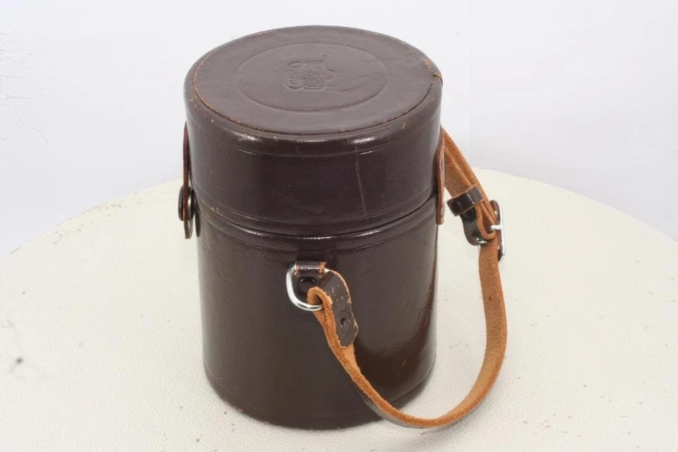 [Vintage] Nippon Kogaku Nikon Lens Case w/ Fuji Logo Brown Leather From JAPAN - Image 4 of 4