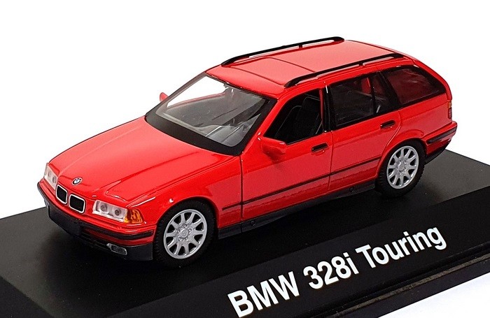 Schuco 1/43 Scale Diecast SC8725 - BMW 328i Touring - Red