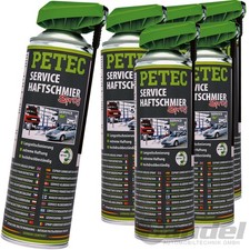 6x PETEC SERVICE-HAFTSCHMIERSPRAY TRANSPARENT...