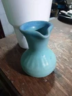 FRED WILLS VAN BRIGGLE MASTER POTTER ORIGINAL HAND CARVED CREAMER MING BLUE