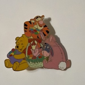 2002 Disney Easter Winnie Eeyore Piglet Tigger Disneyland Resort Pin LE3500