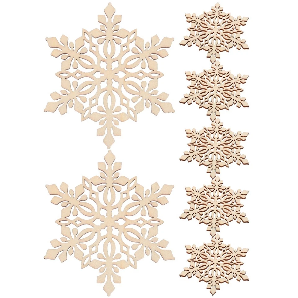  7 Pcs Snowflake Table Decorations Place Mats Artificial Snowflakes