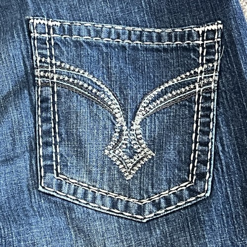 Wrangler Rock 47 Jeans Uomo 40x36 Pantaloni Cowboy Slim Dritti Scuri Punti Spessi - Foto 16 di 24