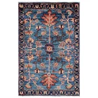 2'2"x3'3" Blue Heris All Over Design Wool Hand Knotted Mat Oriental Rug 2390