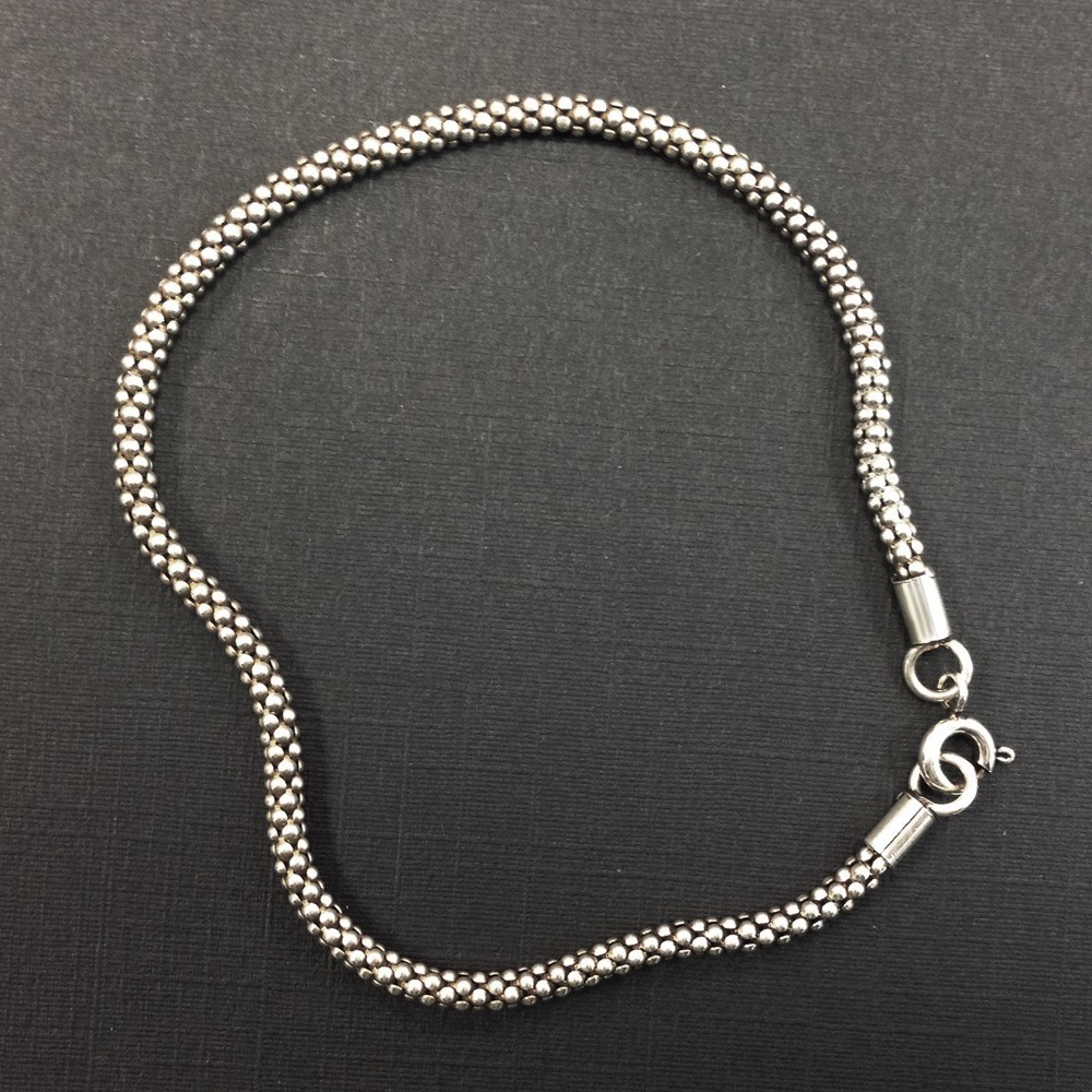 Bling Jewelry Collana A Catena Coreana In Stile Bali Con Nucleo A - Foto 3