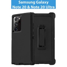 For Samsung Galaxy Note 20 Note 20 Ultra Heavy Duty Case Cover Belt Clip Holster