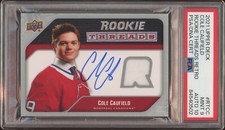 2021 Upper Deck #RTCC Cole Caufield Rookie Retro Threads RPA Auto Psa MINT 9/10