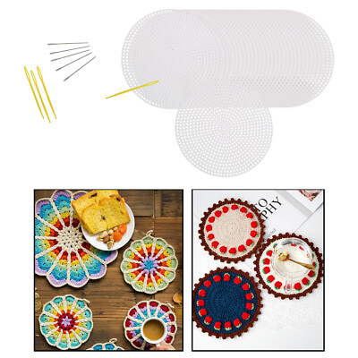 30 Teile/Set Kunststoff Leinwand Blätter Kit für Stickgarn Basteln Häkeln