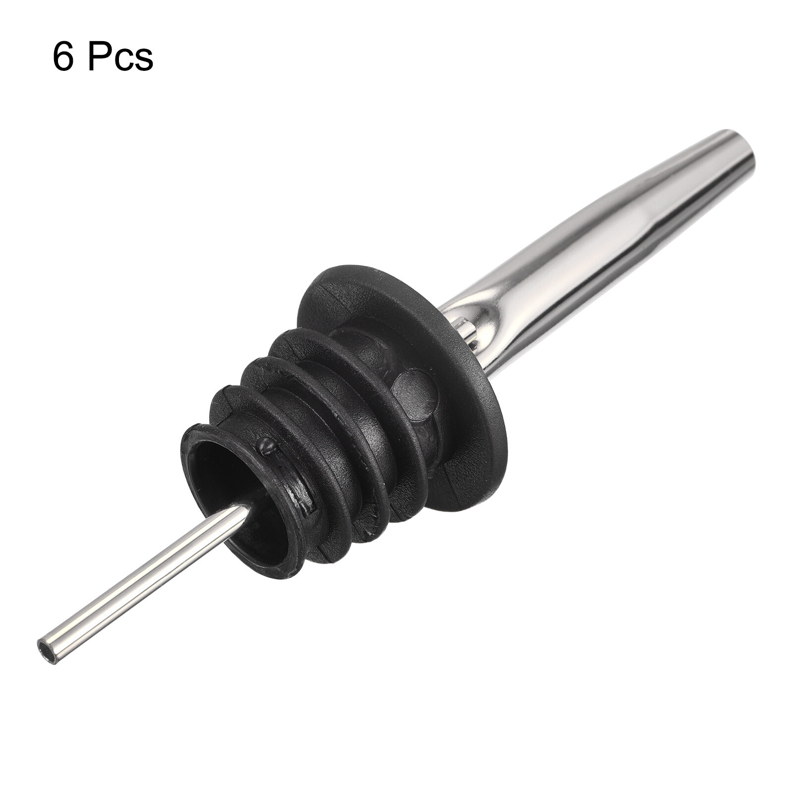 6pcs Stainless Steel Liquor Pourer Wine Bottle Pour Spout Stopper