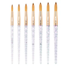 Kiara Sky Acrylic Kolinsky Nail Brushes Size 8-20 Nail Art Fast Shipping 