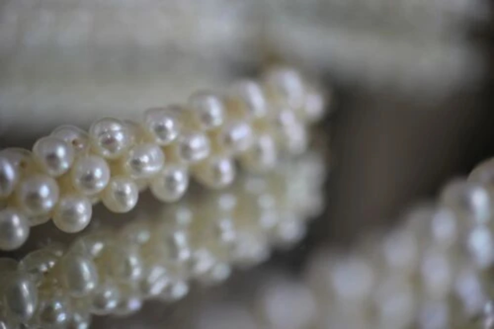 14k Yellow Gold OCP Pearl Beaded Matching Necklace Br… Gem