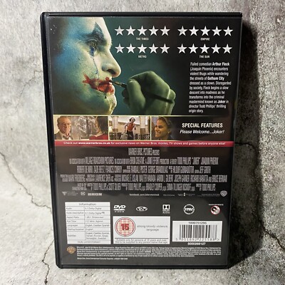 ミュージック JOKER DVD Joker DVD Joaquin Phoenix, Phillips (DIR) cert 15 5051892225588