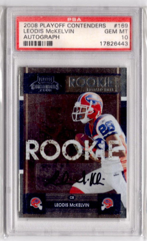 Leodis McKelvin Playoff Contenders #169 Autograph