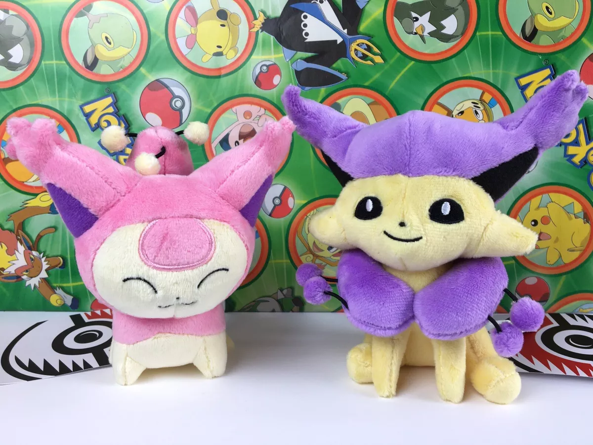 DELCATTY SKITTY Pokemon Center Plush Pokedoll stuffed Sitting Cuties FIT  Set NEW