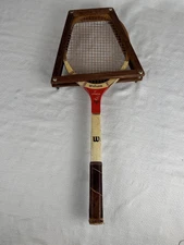 WILSON Jack Kramer FLIGHT Wood Tennis Racket Vintage  4.5 Strata Bow With Cover