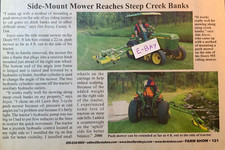 2006 Magazine Article. Jim Joyce. Custer SD. Side Mount Mower