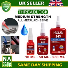 MEDIUM STRENGTH ( 243 ) THREADLOCKER METAL OIL LERANT BLUE BTOOLT SCREW RETAINER