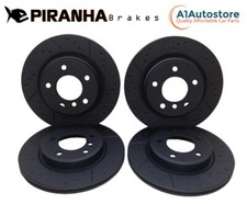 ALFA ROMEO GIULIA 2.0 200bhp 2.2 D 952 16- FRONT REAR BRAKE DISCS BLACK COATED