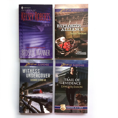 Suspense Items HARLEQUIN Lot of 4 Romance Intrigue Suspense Novels K Roberts, Debra ...