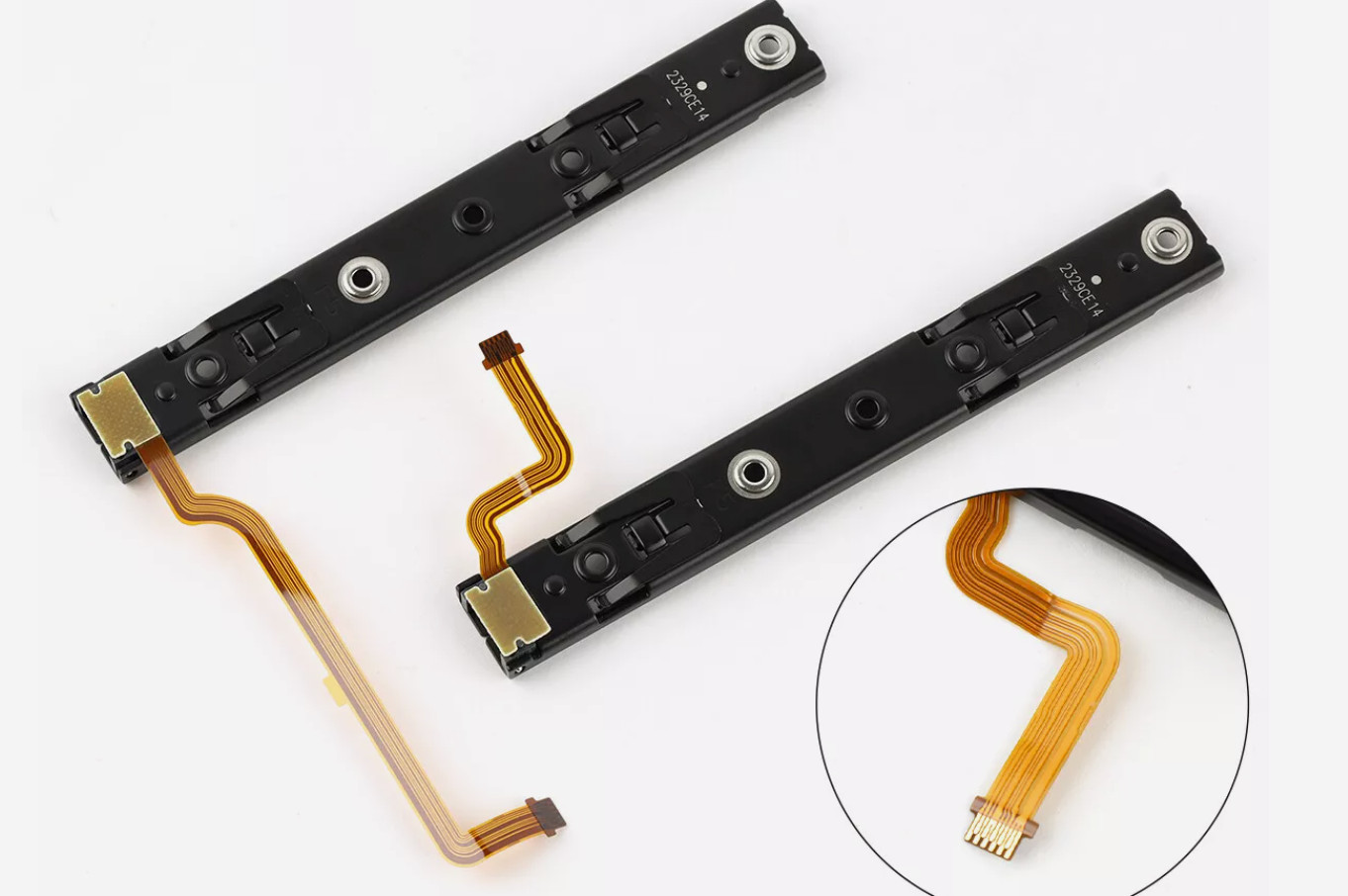 Replacement Right Left Slide Rail with Flex Cable for Nintendo Switch