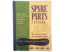 Harley Parts Manual Catalog Book 1936 to 1948 Knucklehead UL Flathead 48 Panhead