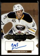 2016-17 Fleer Hot prospects auto Brendan Guhle Rookie Auto 092/499 #192 H3R2C
