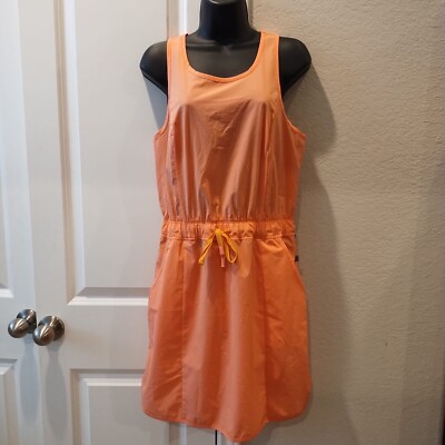open lace back dress CALIstyle Spanish Coast Knit Dress In Orange Stripe