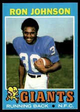 1971 Topps - Ron Johnson #51 (RC) Giants