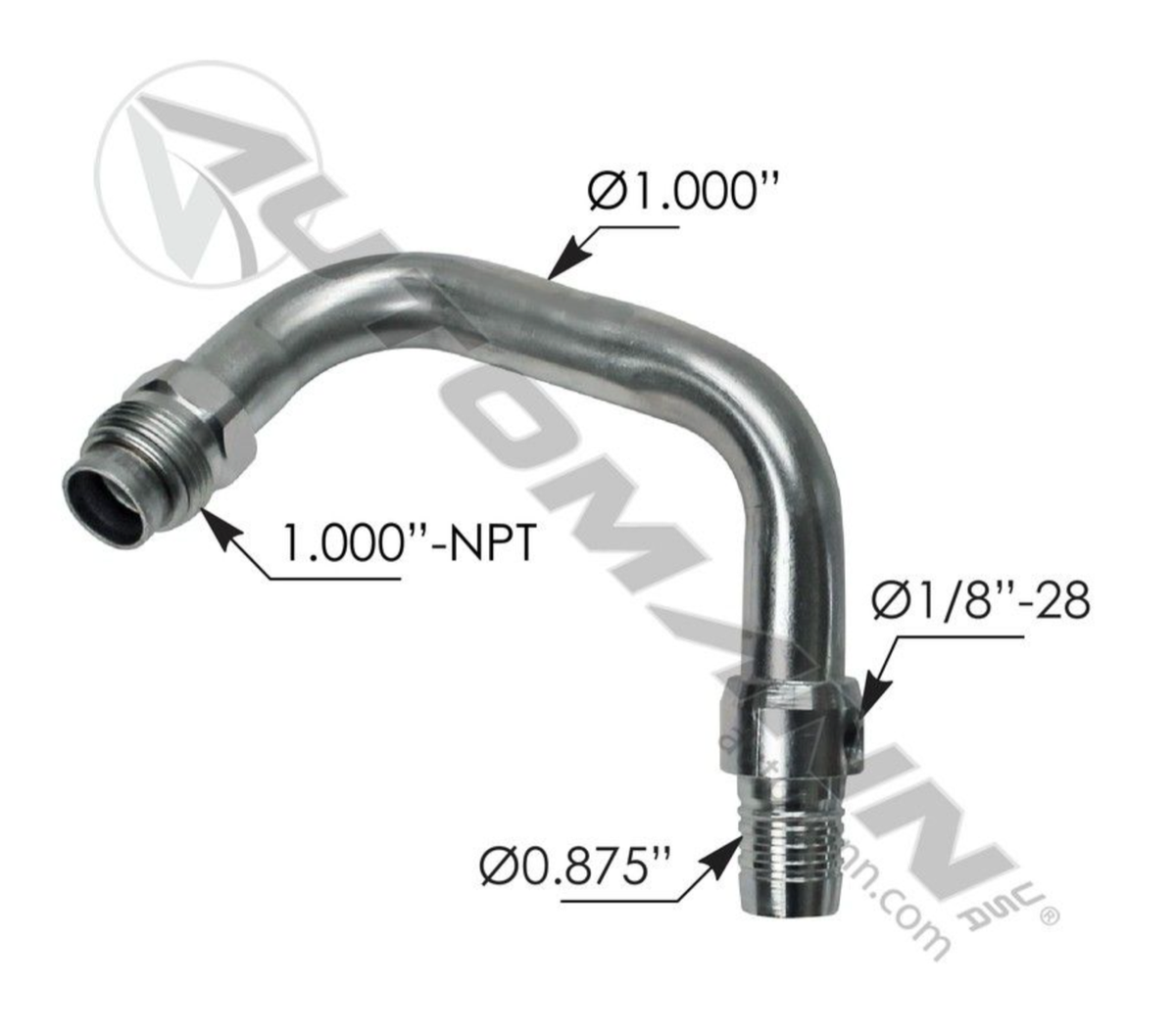 Air Spring Fitting LH Kenworth D2042-2556 G381012 G38-1012