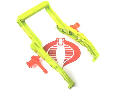 GI Joe Vehicle Earthquake BUCKET ARMS w Guns 1992 Original Part