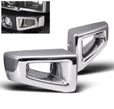 03-09 HUMMER H2 SUV SUT FRONT BUMPER CORNER COVER TRIM FRAME ABS CHROME 2PCS SET