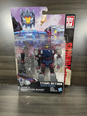 Transformers Titans Return CHASM & DECEPTICON QUAKE Deluxe Class Generation READ