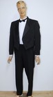 Vintage 1980s Veste Queue de Pie Noire Tailcoat CHRISTIAN DIOR Sz L Made in USA