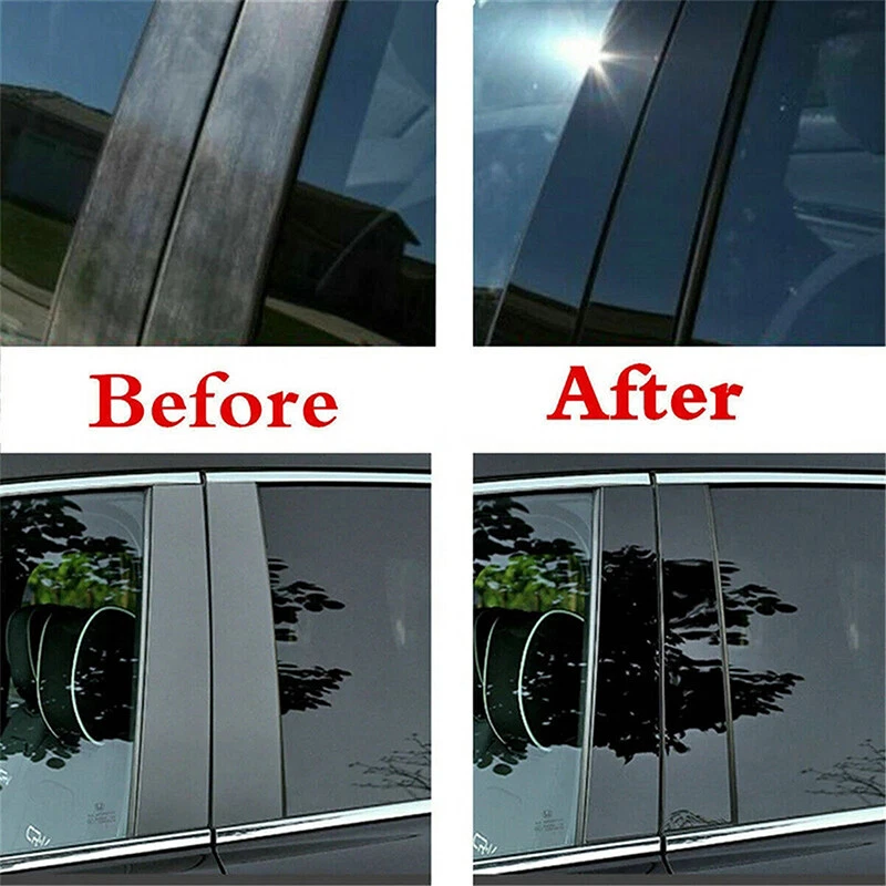 For Toyota Sienna 2010-2020 Gloss Black Pillar Posts Door Window Trim Cover Foto 3 de 4