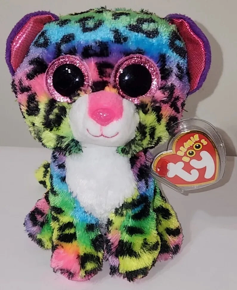 Ty Beanie Boos DOTTY the Rainbow Leopard 6 Inch NEW MINT