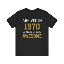 Funny 55th Birthday Shirt   Made in 1970   Vintage Graphic Tee   Unisex Fit