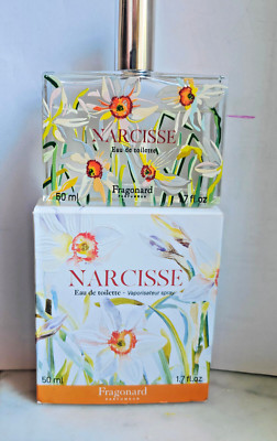 NEW FRAGONARD 50 ml 1.7 fl.oz NARCISSE-NARCISSUS Bergamot Mandarin 90% full RARE