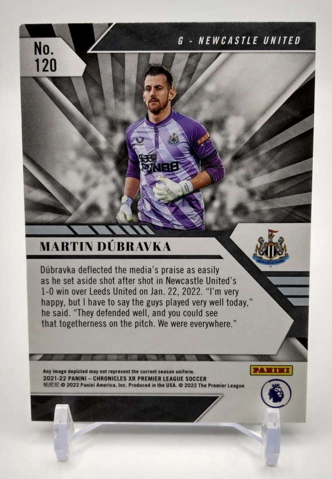 2021-22 Panini Chronicles XR #120 Martin Dubravka Blue 12/99 Newcastle United - Image 2 of 2