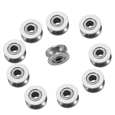 10pcs V Groove Ball Bearing Pulley For Rail Track Linear Motion System 4*13*6mm