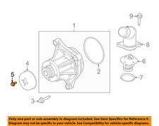 FORD OEM 92-22 C-Max Cooling Water Pump-Pulley Bolt N806282S437