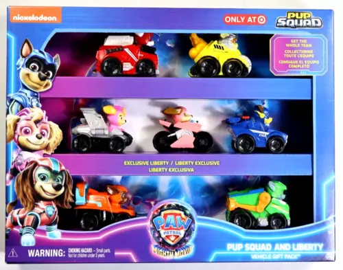 Nickelodeon Paw Patrol The Mighty Movie Pup Squad & Liberty Vehicle Gift Pack