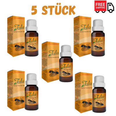 Tala Ameisen Ei Öl Ameisenöl Ant Egg Oil Haarentfernung, hair removal 5 Stück